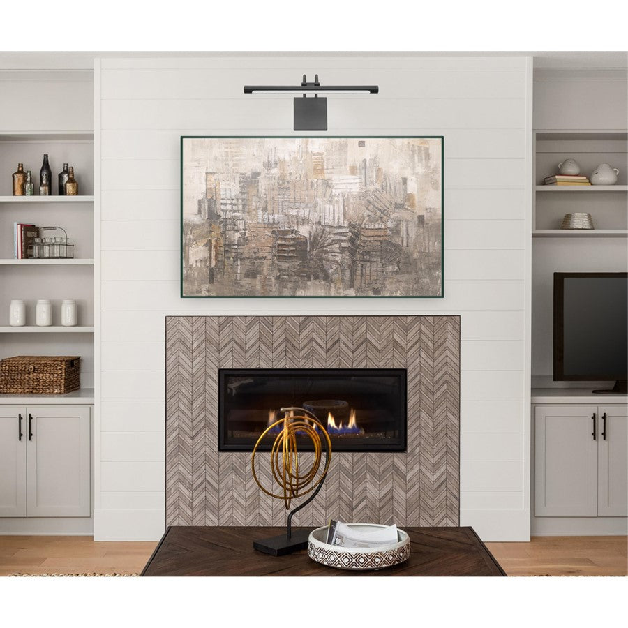 Westinghouse 17in 1-Light Picture Light | Matte Black Aluminum & Steel | Living Room & Hallway Accent | 794 Lumens 3000K Dimmable | Model 7501600