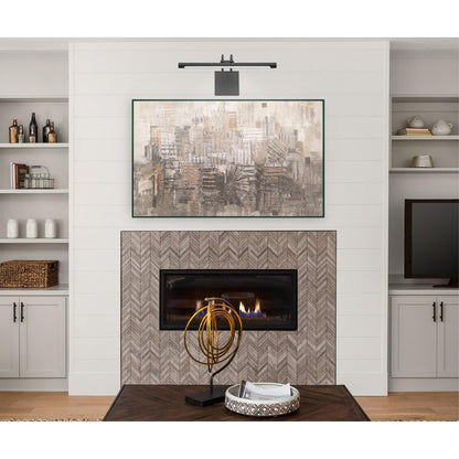 Westinghouse 17in 1-Light Picture Light | Matte Black Aluminum & Steel | Living Room & Hallway Accent | 794 Lumens 3000K Dimmable | Model 7501600