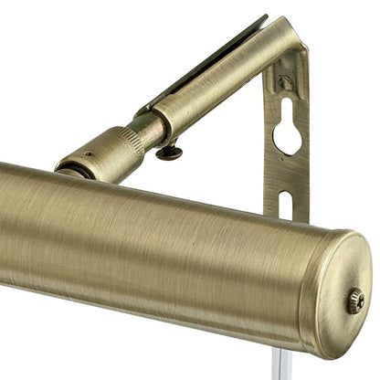 Westinghouse 7.5in 1-Light Picture Light | Antique Brass Steel | Living Room & Hallway Accent | Plug-In Cord | Model 7505200
