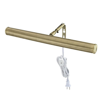 Westinghouse Slimline 14in 2-Light Picture Light | Traditional Antique Brass Steel | Living Room & Hallway Art Illumination | Model 7505300