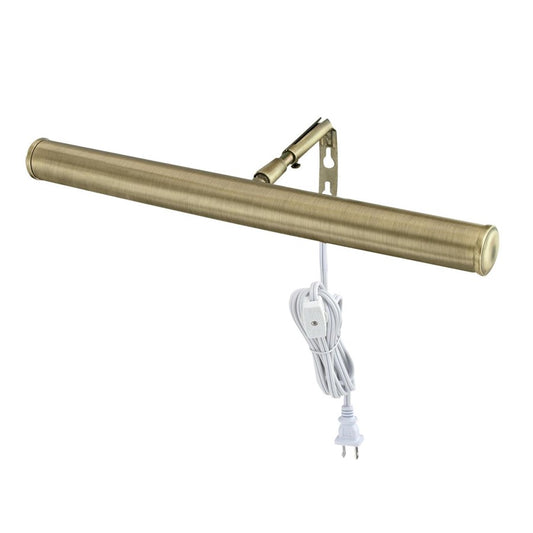 Westinghouse Slimline 14in 2-Light Picture Light | Traditional Antique Brass Steel | Living Room & Hallway Art Illumination | Model 7505300