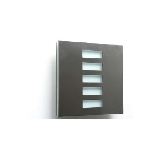 WPT Design Basic Pared 7in 1-Light Wall Sconce | Polished Stainless Steel and White Glass | Hallway & Bedroom Accent | Model BASICPARED-PS-JA
