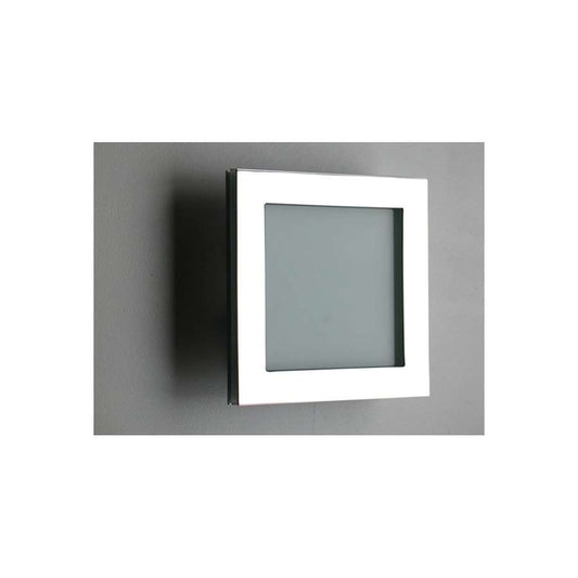 WPT Design Basic Pared 7in 1-Light Wall Sconce | Polished Stainless and White Glass | Hallway & Bedroom Accent | Model BASICPARED-PS-STD
