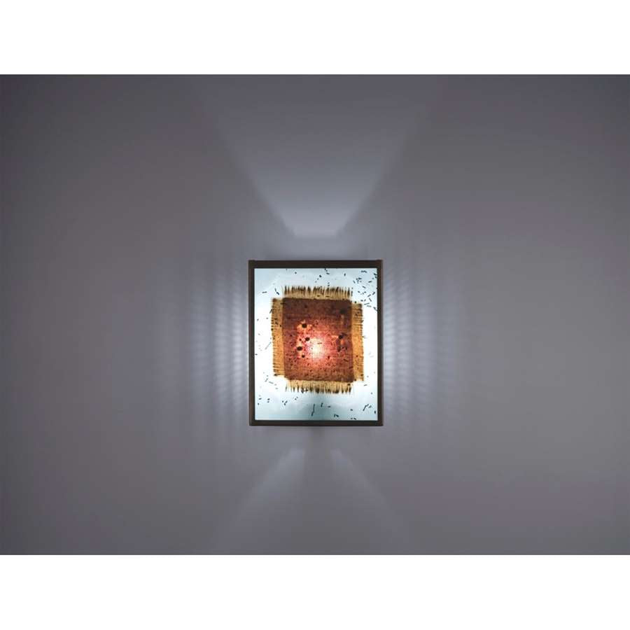 WPT Design FN 2 8in 1-Light Wall Sconce | Silver Steel and Matte Black Glass | Hallway & Bedroom | 8 x 4 x 10 in | Model FN2-SV-MB-I