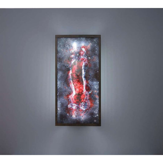 WPT Design FN Tall 24in 2-Light Wall Sconce | Bronze and Dark Amber Glass | Bathroom & Hallway | 12 x 4 x 24 in | Model FNTALL-BZ-WPDKAMB