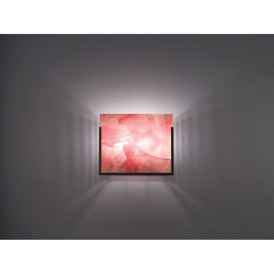 WPT Design FN Wide 11in 2-Light Wall Sconce | Bronze and Phantom Frost Glass | Hallway & Bedroom | 11 x 4 x 10 in | Model FNWIDE-BZ-PHF