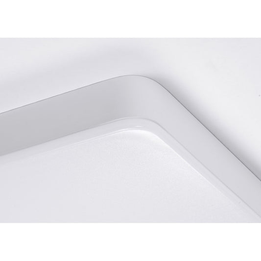 AFX Lighting Addison 1 Light 48" Flush Mount, White/White