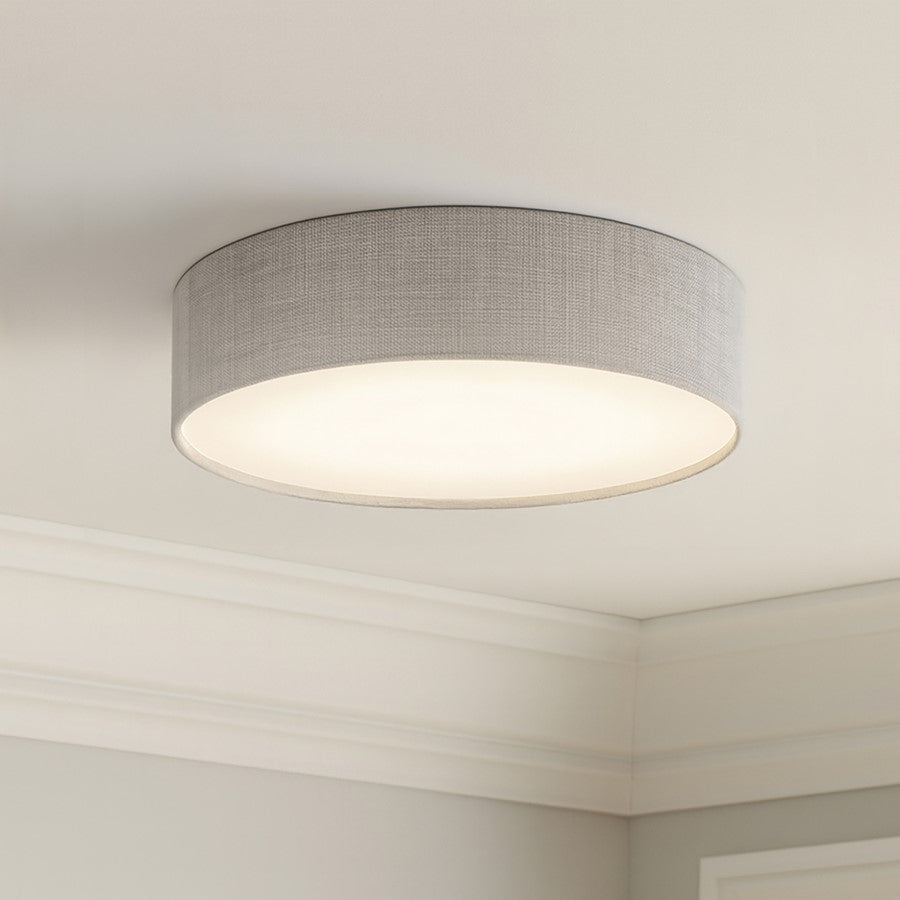 AFX Lighting Ashland 1Lt 12" LED Flush Mount, White/Grey