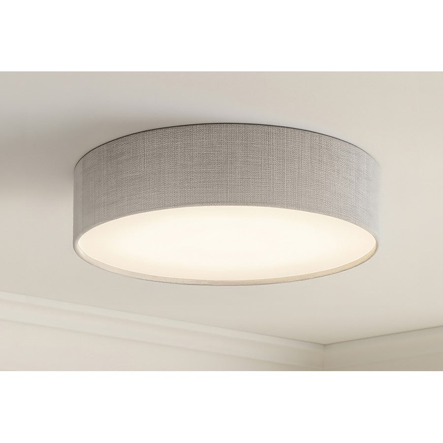 AFX Lighting Ashland 1Lt 12" LED Flush Mount, White/Grey