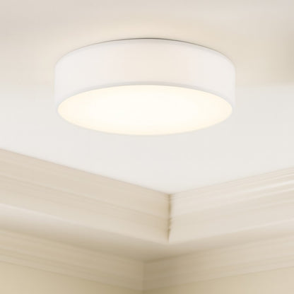 AFX Lighting Ashland 1Lt 12" LED Flush Mount, White/White