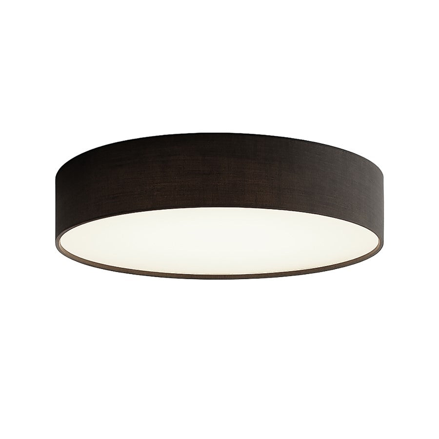 AFX Lighting Ashland 1Lt 16" LED Flush Mount, White/Black - ALDF16LAJUDBK