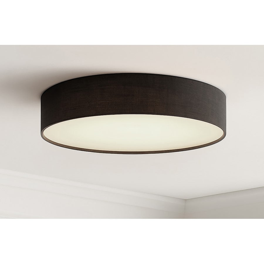 AFX Lighting Ashland 1Lt 16" LED Flush Mount, White/Black