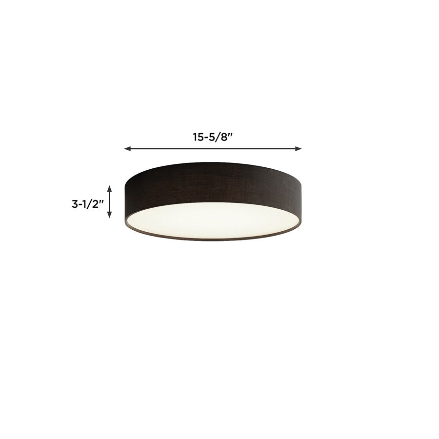 AFX Lighting Ashland 1Lt 16" LED Flush Mount, White/Black