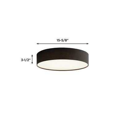 AFX Lighting Ashland 1Lt 16" LED Flush Mount, White/Black