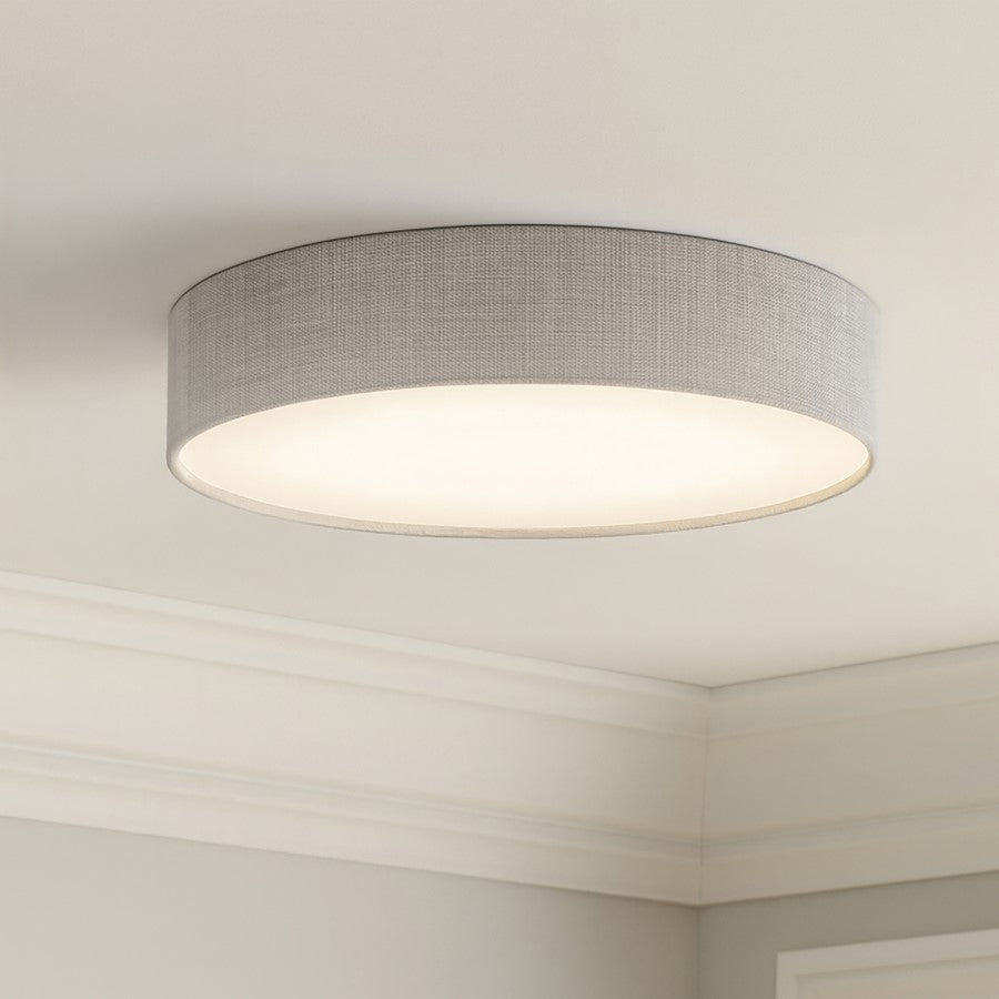 AFX Lighting Ashland 1Lt 16" LED Flush Mount, White/Grey