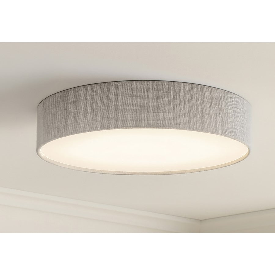 AFX Lighting Ashland 1Lt 16" LED Flush Mount, White/Grey