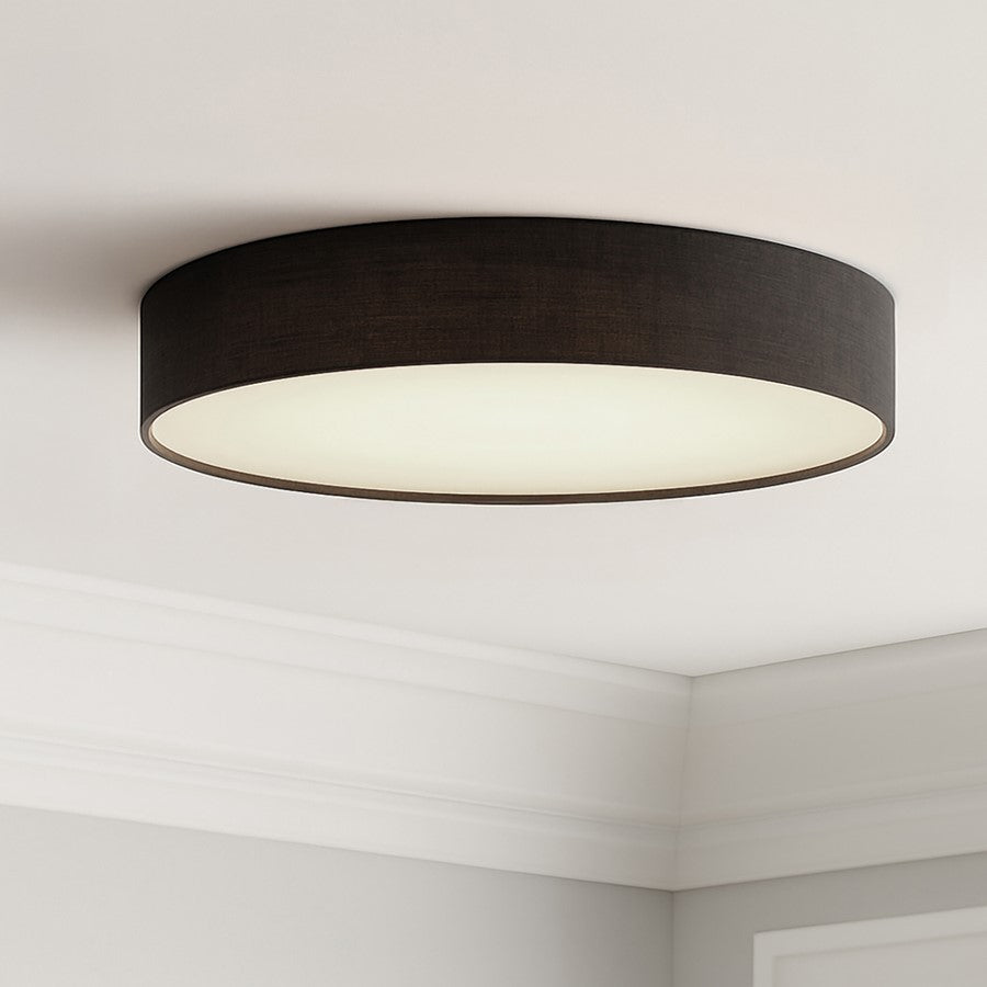 AFX Lighting Ashland 1Lt 19" LED Flush Mount, White/Black