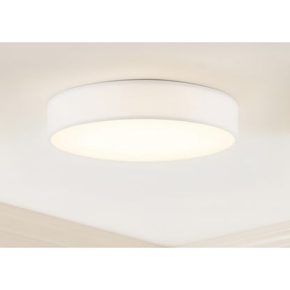 AFX Lighting Ashland 1Lt 19" LED Flush Mount, White/White