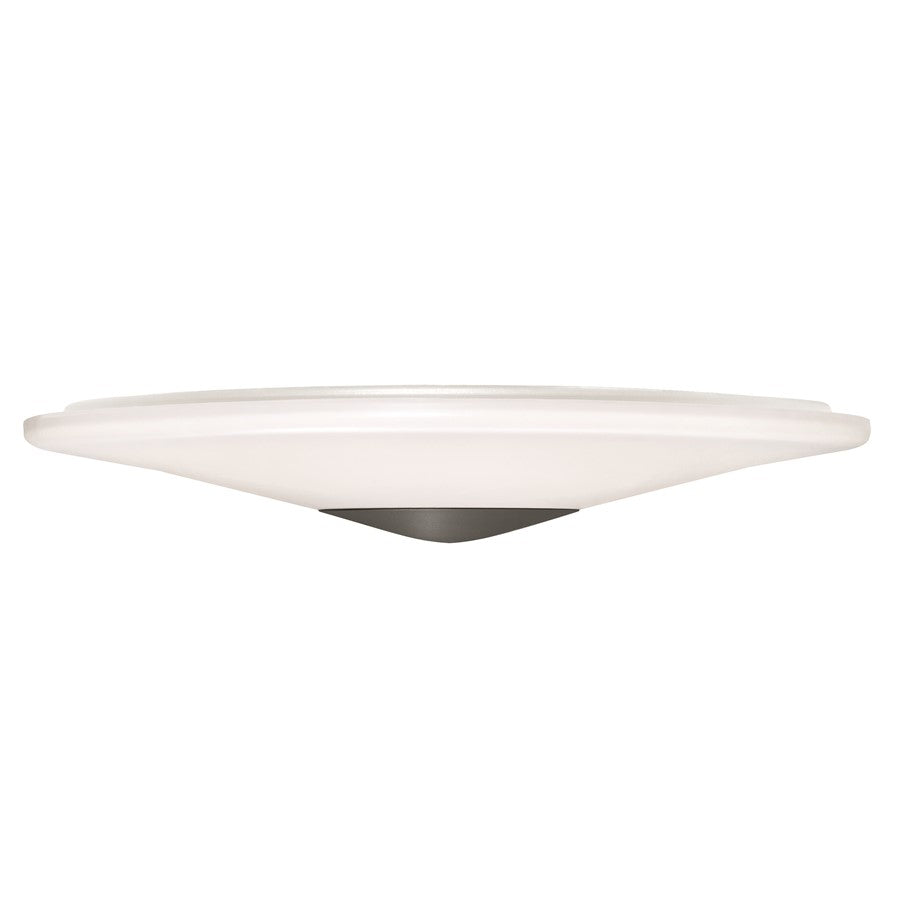 AFX Lighting Alpine 1 Light 21" Flush Mount, Black/White - ALPF21LAJUDBK