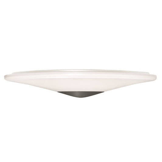 AFX Lighting Alpine 1 Light 21" Flush Mount, Black/White - ALPF21LAJUDBK