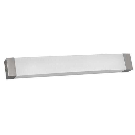 AFX Lighting Algiers 1Lt 25.25" Vanity Light, Satin Nickel/Wht