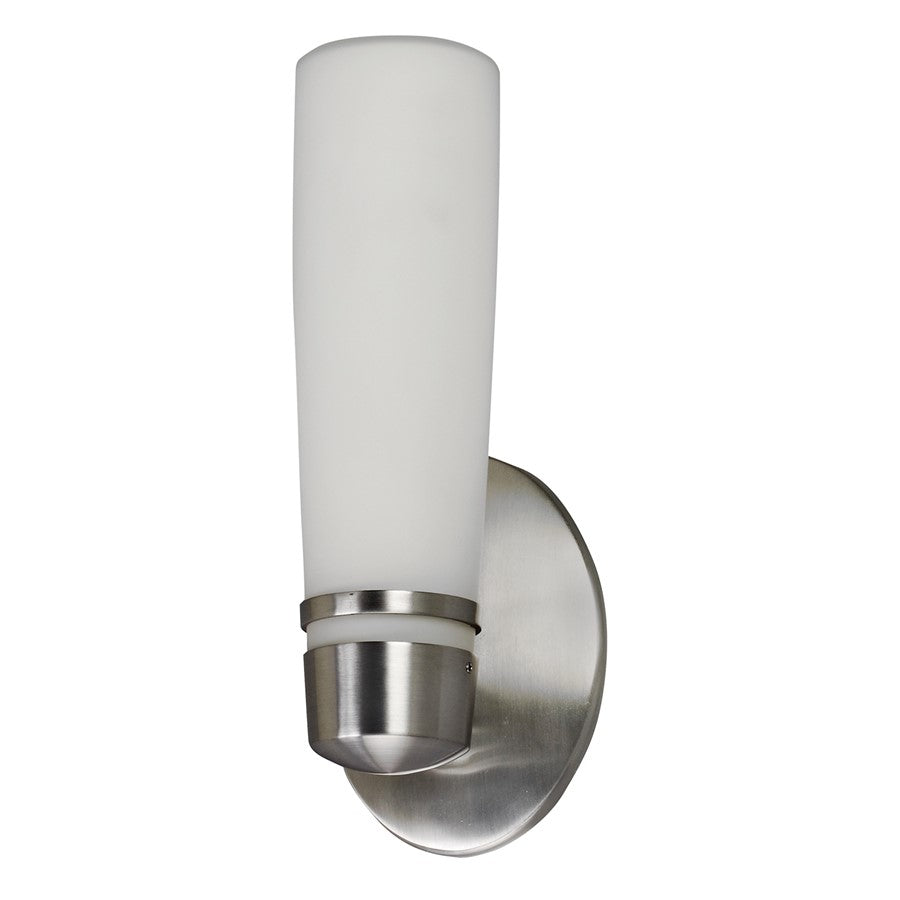 AFX Lighting Aria 1 Light 13W Outdoor Wall Sconce, Nickel/White - ARW113SNEC