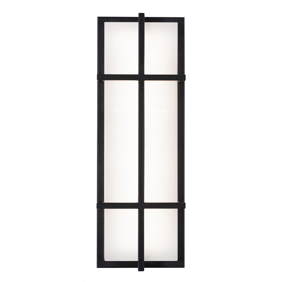 AFX Lighting August 1LT 20'' LED Outdoor Sconce, Black/White