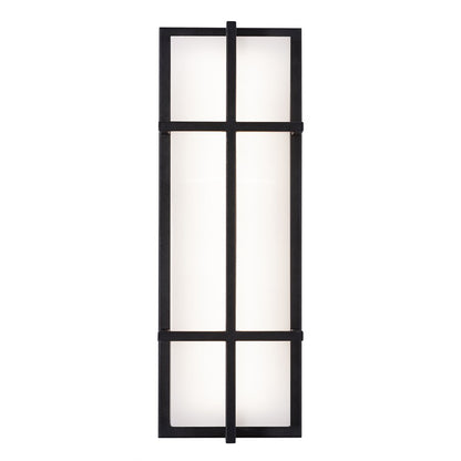 AFX Lighting August 1LT 20'' LED Outdoor Sconce, Black/White