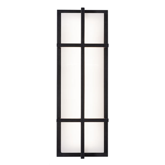 AFX Lighting August 1LT 20'' LED Outdoor Sconce, Black/White