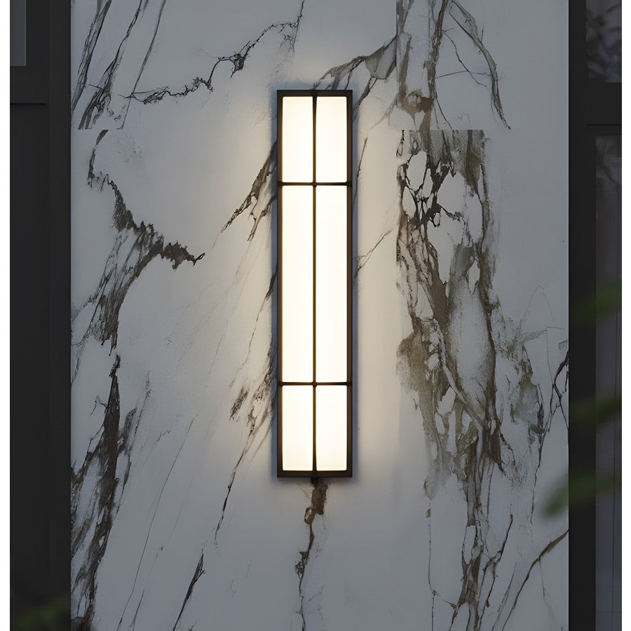 AFX Lighting August 1LT 36'' LED Outdoor Sconce, Black/White