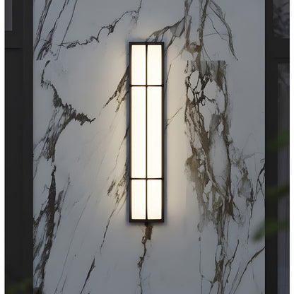 AFX Lighting August 1LT 36'' LED Outdoor Sconce, Black/White