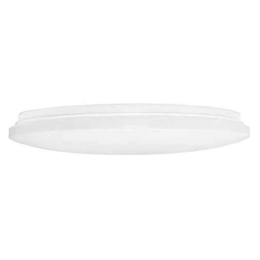 AFX Lighting Aurora 1 Light 19" Flush Mount, White/White