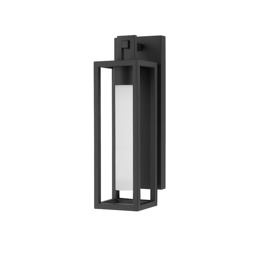 AFX Lighting Avery 1Lt 19" LED Outdoor Wall Sconce/20W, BK/WH - AVRW0717LAJUDBK