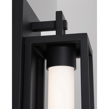 AFX Lighting Avery 1Lt 19" LED Outdoor Wall Sconce/20W, BK/WH