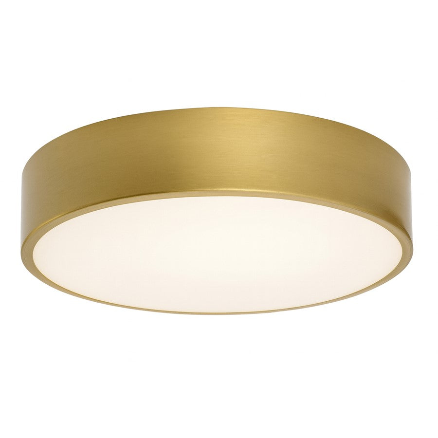 AFX Lighting Bailey 1Lt 12" Flush Mount, Antique Brass/Frosted - BAYF12LAJUDLB