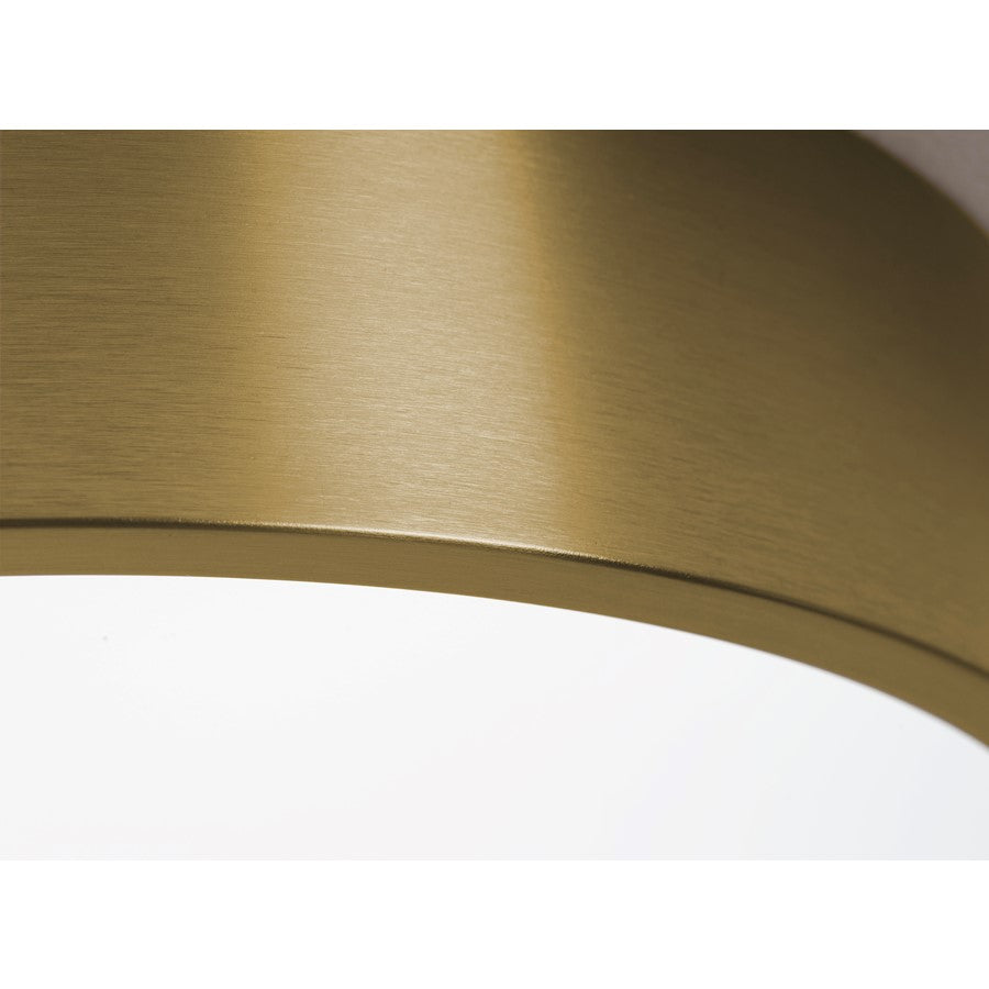 AFX Lighting Bailey 1Lt 12" Flush Mount, Antique Brass/Frosted