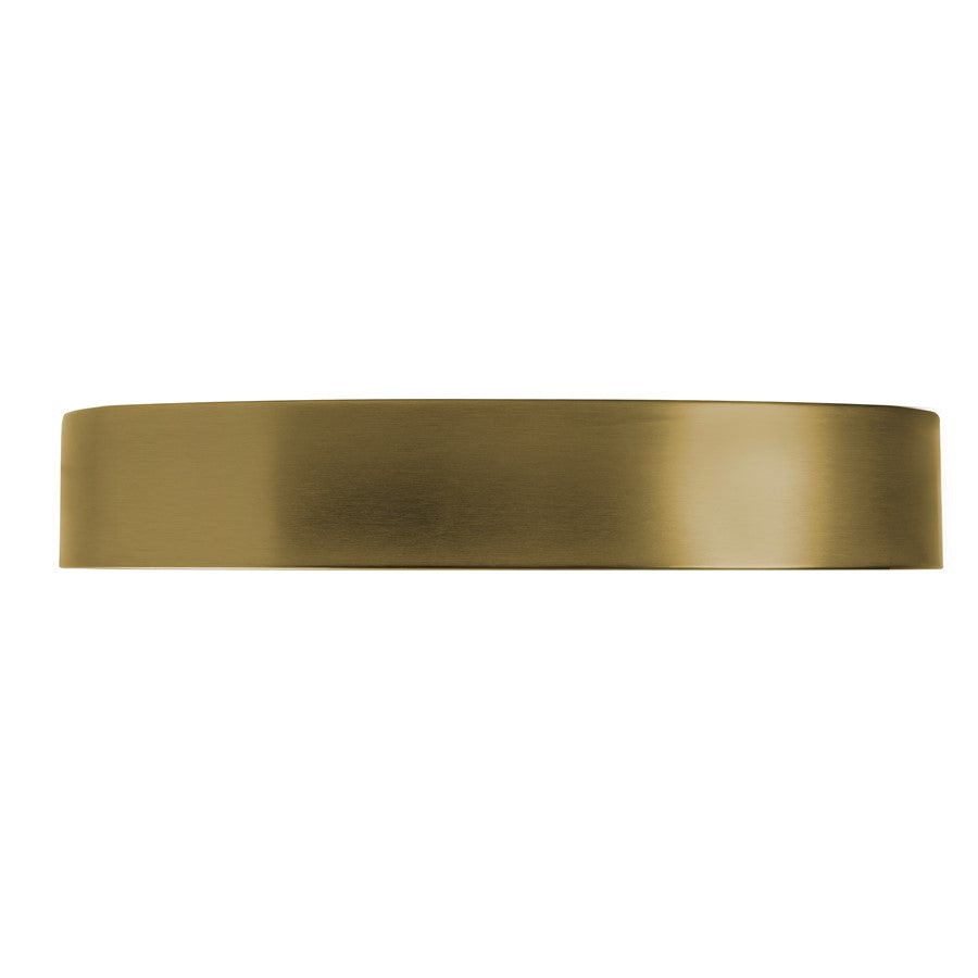 AFX Lighting Bailey 1Lt 14" Flush Mount, Antique Brass/Frosted