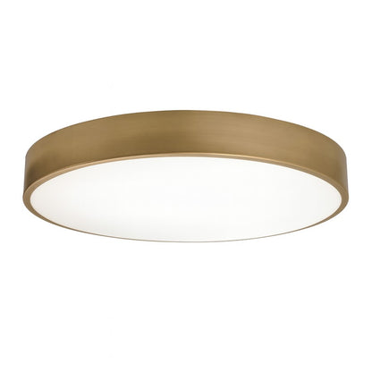 AFX Lighting Bailey 1Lt 19" Flush Mount, Antique Brass/Frosted - BAYF19LAJUDLB