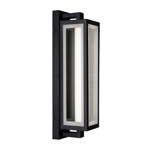 AFX Lighting Blake 1 Light LED 24" Outdoor Sconce, Black/Black - BLKW0724LAJUDBK