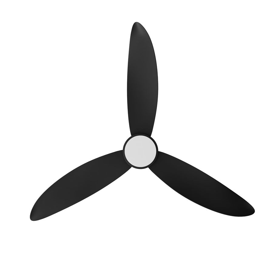 AFX Lighting Banks 1Lt 52" 3 Blade LED Fan, BK/FR/Remote