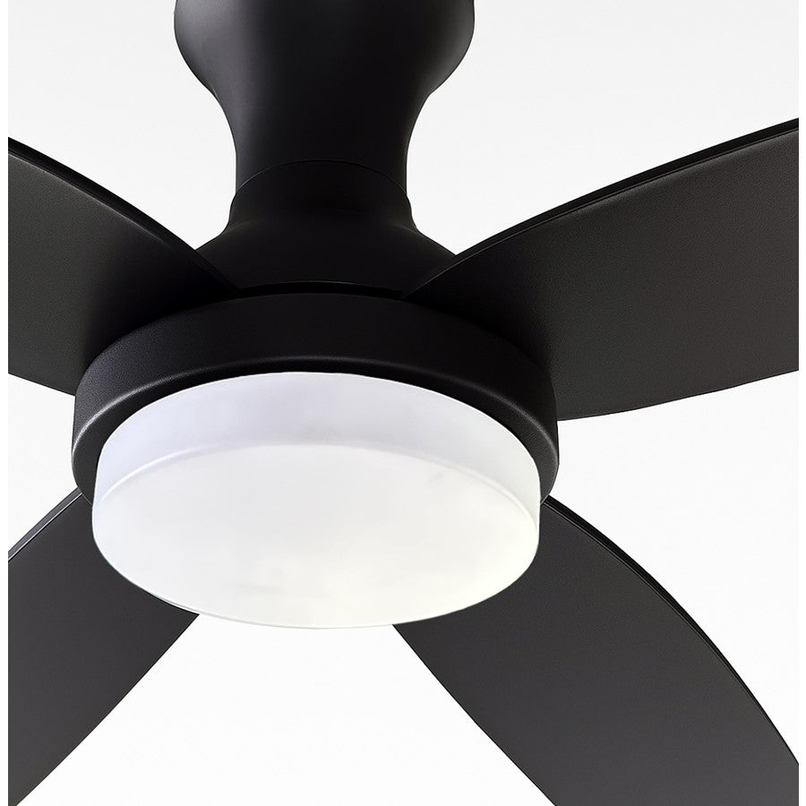 AFX Lighting Banks 1Lt 52" 3 Blade LED Fan, BK/FR/Remote