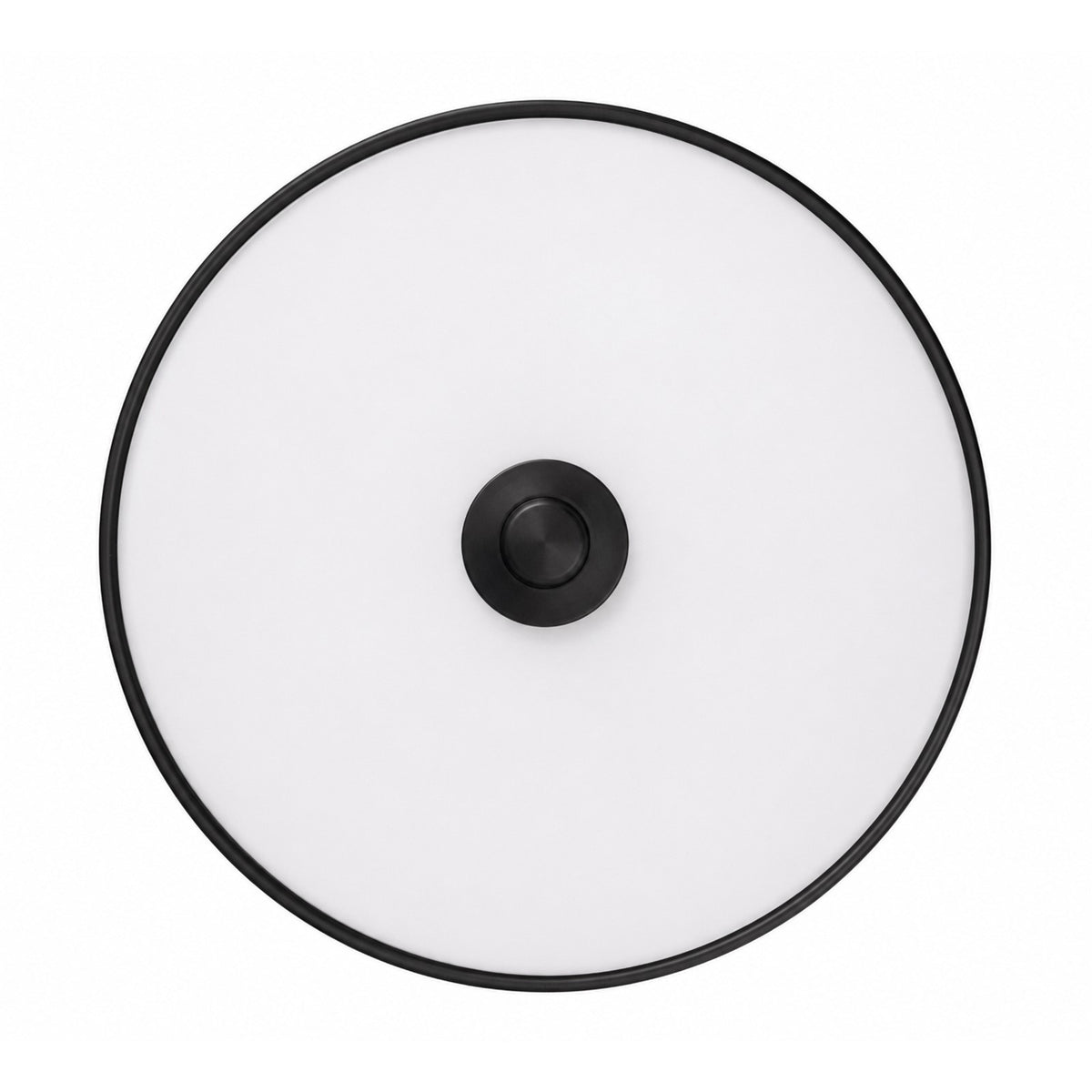 AFX Boswell 10in LED Flush Mount | Modern Black and White Glass | Bedroom & Hallway | 10.25 x 10.25 x 3.25 in | Model BOSF11LAJD1BK