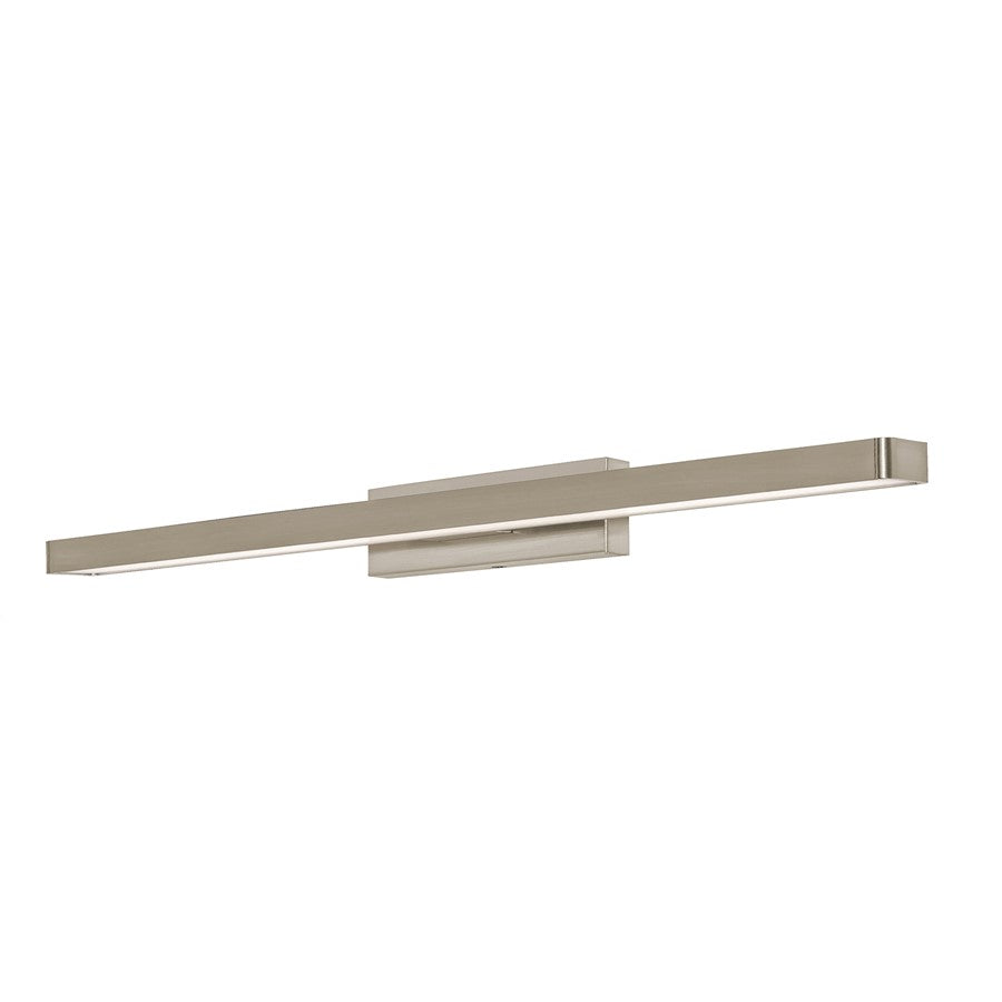 AFX Lighting Brock 2LT 36'' LED Vanity, Satin Nickel/White - BRCV3603LAJUDSN