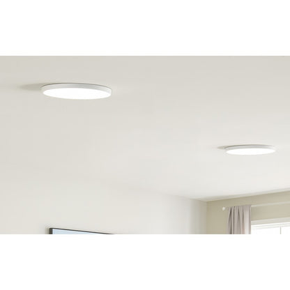 AFX Lighting Brim 1Lt 14" LED Flush Mount, White/White