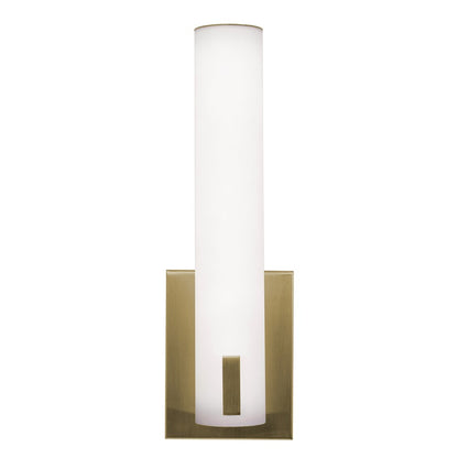 AFX Lighting Bowen 1Lt 14" LED Wall Sconce, Light Brass/White