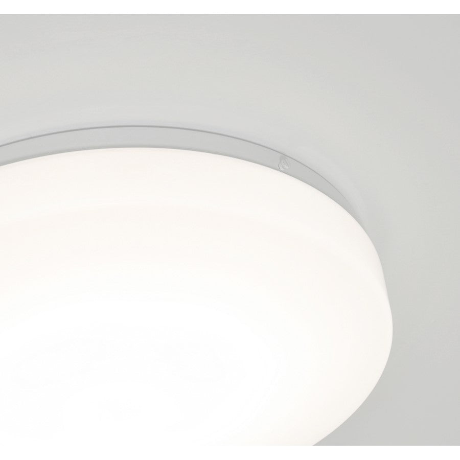 AFX Lighting Cirrus 1 Light 19" Flushmount, White/White