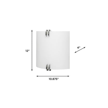 AFX Lighting Century 1Lt 12'' LED Wall Sconce, Polished Chr/Wht