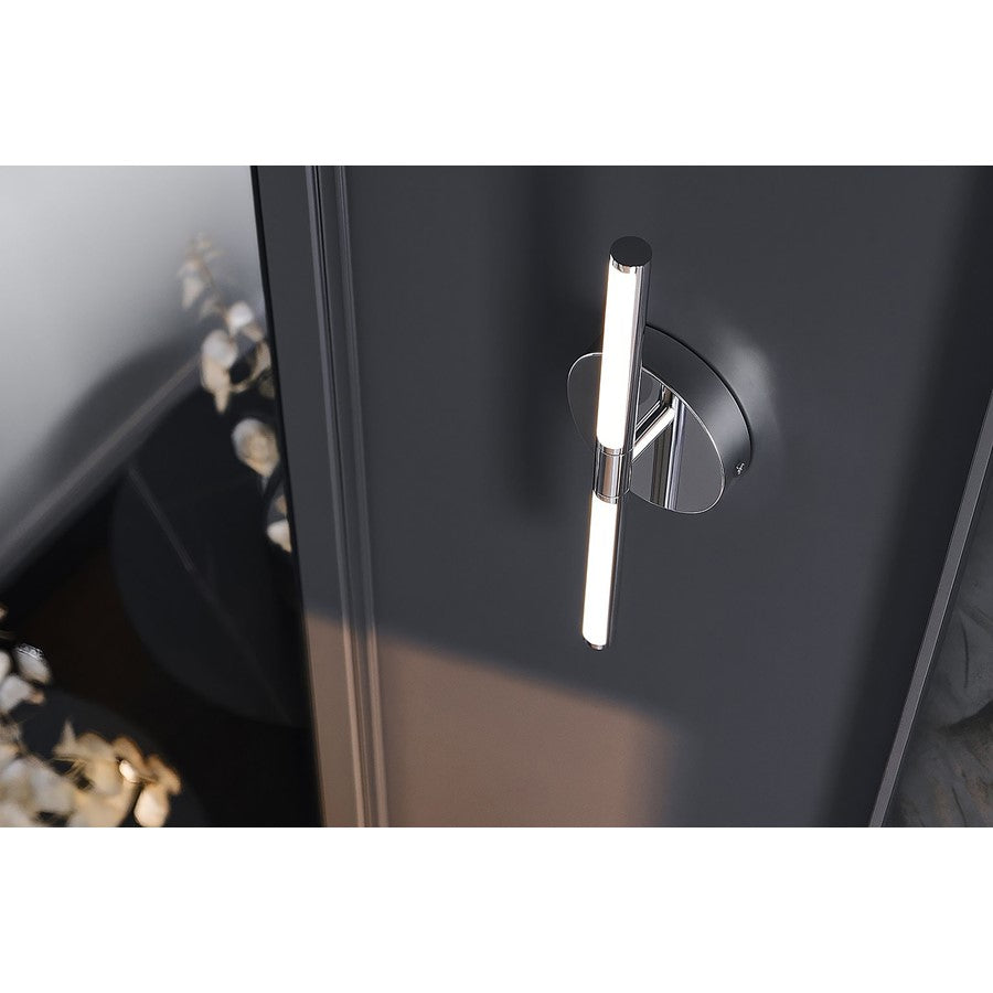 AFX Lighting Chicago 1Lt 17" LED Vanity Light, Chrome/White