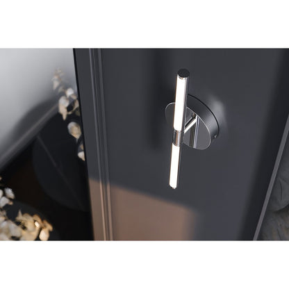 AFX Lighting Chicago 1Lt 17" LED Vanity Light, Chrome/White