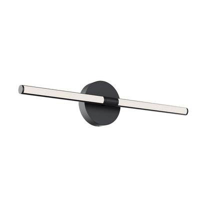 AFX Lighting Chicago 1 Light 24" LED Vanity Light, Black/White - CHIV2403LAJUDBK